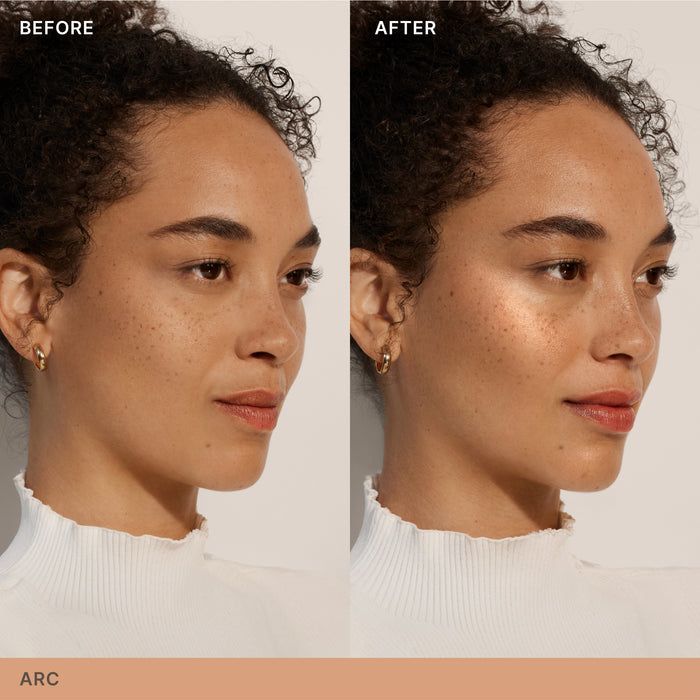 ILIA-Lightshift Cream Highlighter-Makeup-ILIA_CreamHighlighter_2000x2000_Before_After_ARC_4-The Detox Market | Arc
