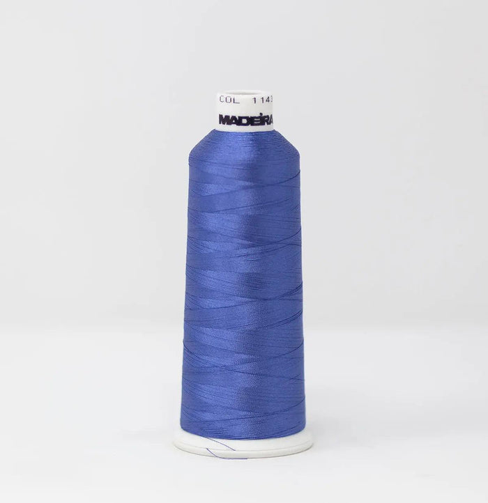 Madeira Rayon 1143 China Blue Embroidery Thread 5500 Yards