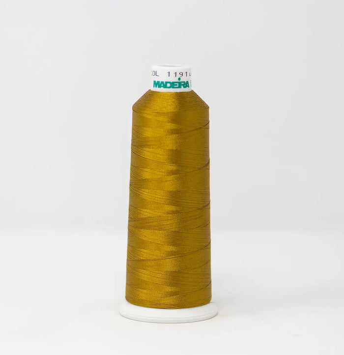 Madeira Rayon 1191 Gold Coin Embroidery Thread 5500 Yards