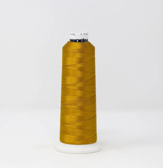Madeira Rayon 1192 Honey Mustard Embroidery Thread 5500 Yards