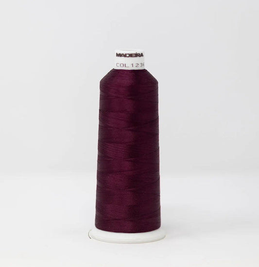 Madeira Rayon 1236 Plum Brandy Embroidery Thread 5500 Yards