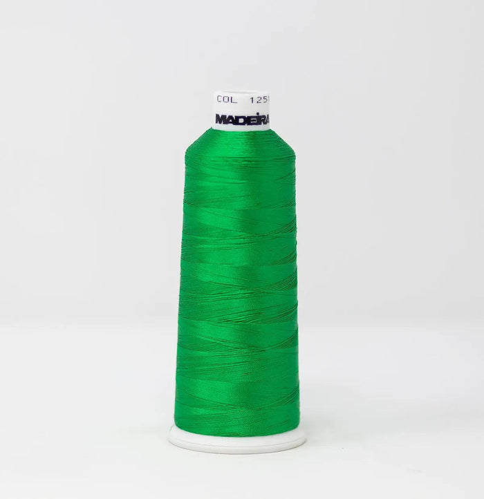 Madeira Rayon 1251 Kelly Green Embroidery Thread 5500 Yards