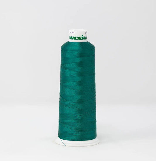 Madeira Rayon 1284 Emerald Sea Embroidery Thread 5500 Yards