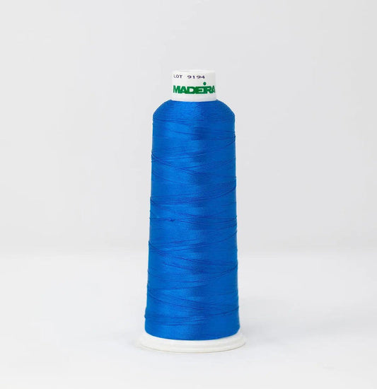 Madeira Rayon 1297 Calypso Blue Embroidery Thread 5500 Yards