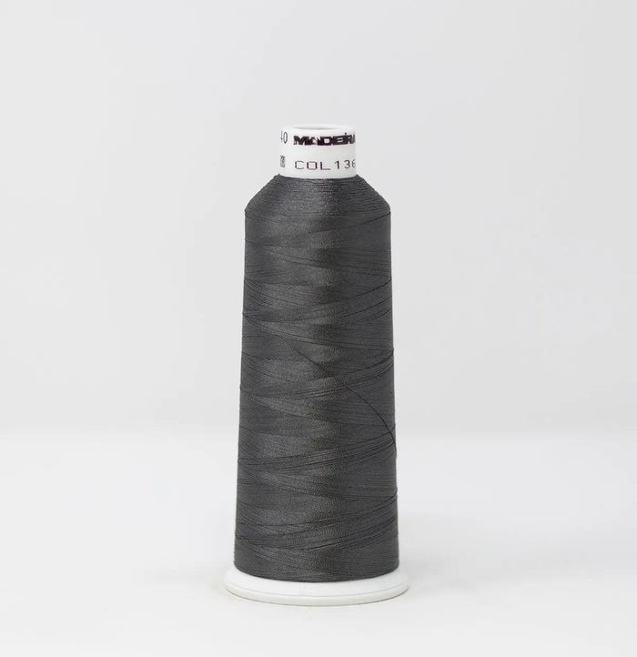 Madeira Rayon 1361 Moody Gray Embroidery Thread 5500 Yards