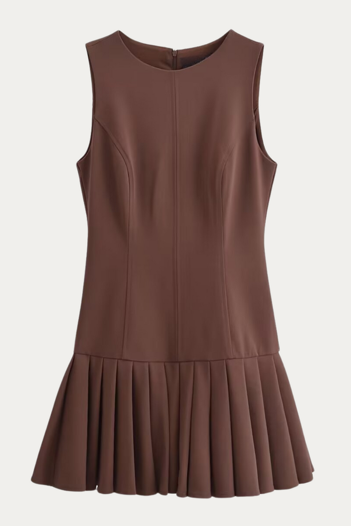 Madge Pleated Sleeveless Dress