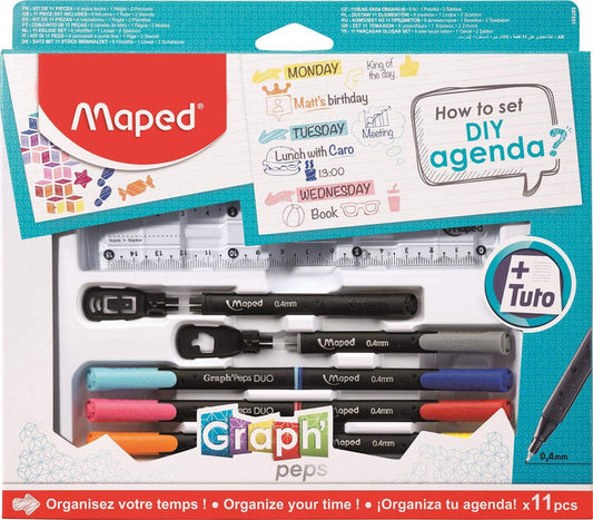 Maped 11Pc Set How To Diy Agenda Box - Office R Us Lagos