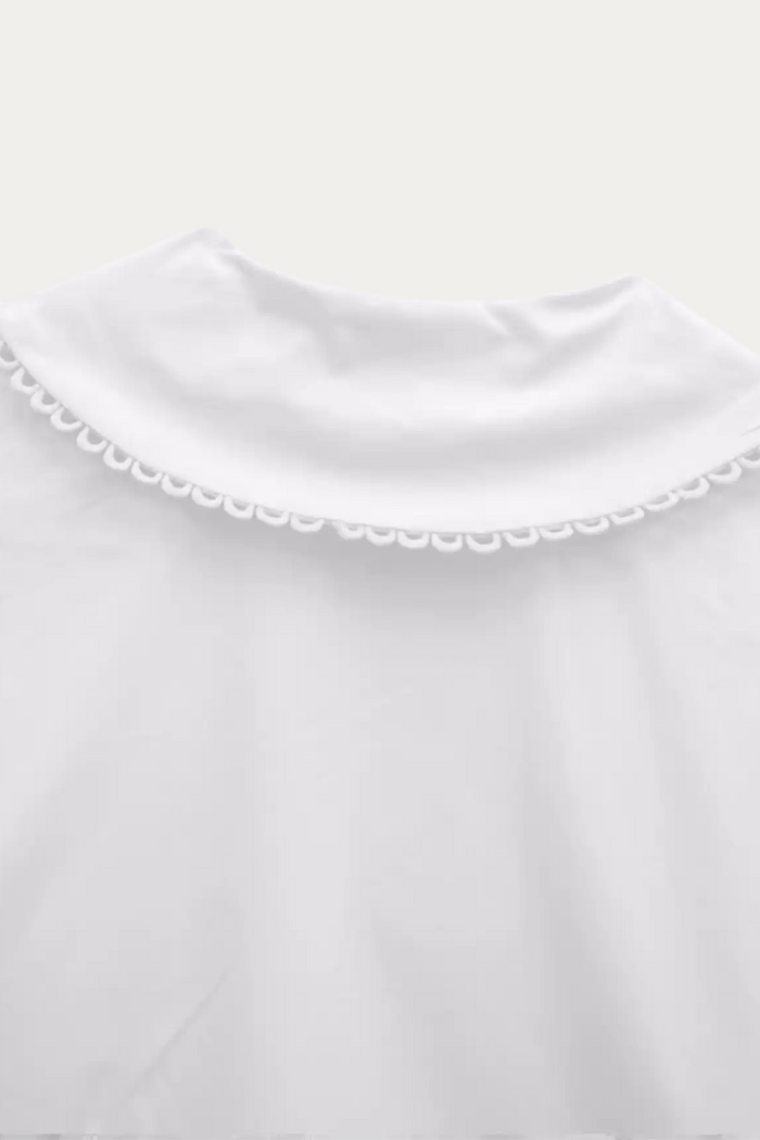 Matthew White Blouse with Peter Pan Collar