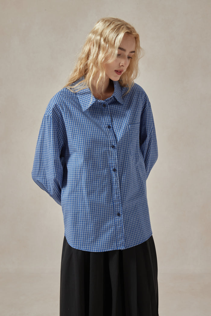 Cotton-Plaid-shirt