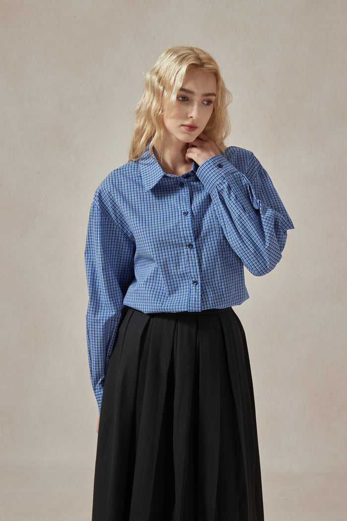 Cotton-Plaid-shirt
