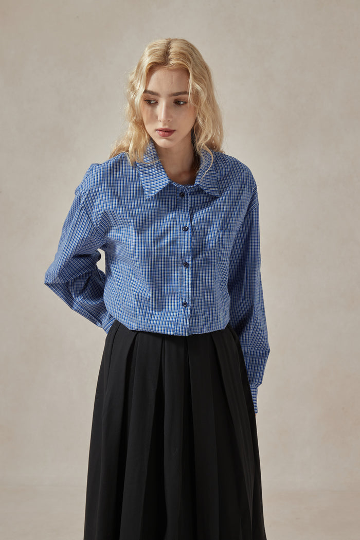 Cotton-Plaid-shirt