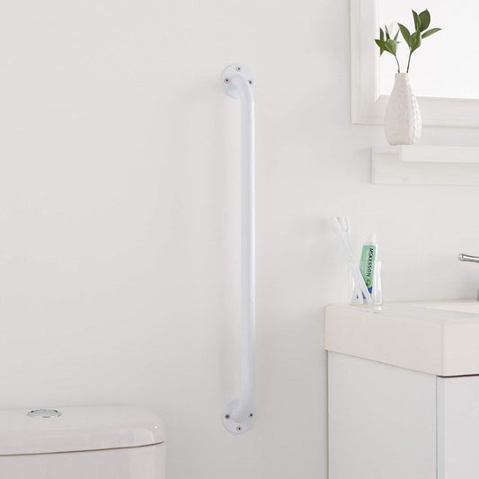 McKesson Wall Grab Bar, White Powder Coated Steel - 146-RTL12012 - LL Medico