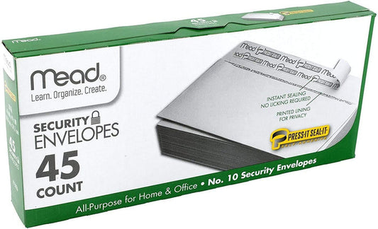 Mead No. 10 Press-It-Seal-It Security Envelopes - Office R Us Lagos
