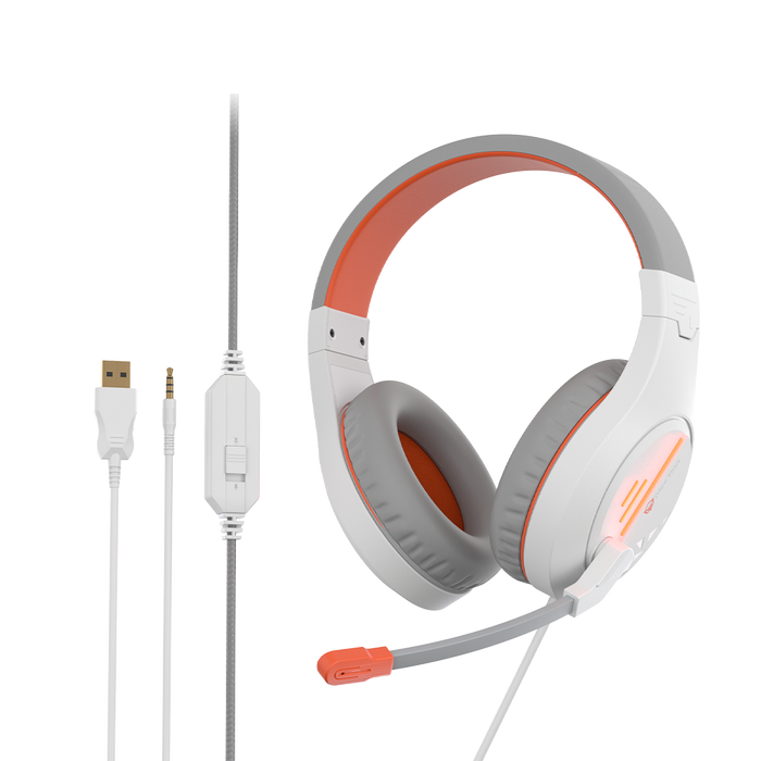 White / Orange