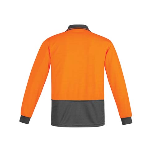 Mens Comfort Back Long Sleeve Polo | ZH410