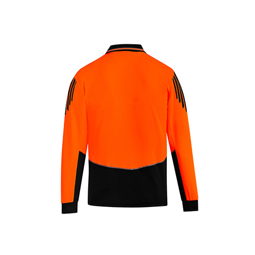 Mens Hi Vis Flux Long Sleeve Polo | ZH310