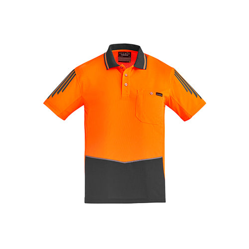 Mens Hi Vis Flux Short Sleeve Polo | ZH315