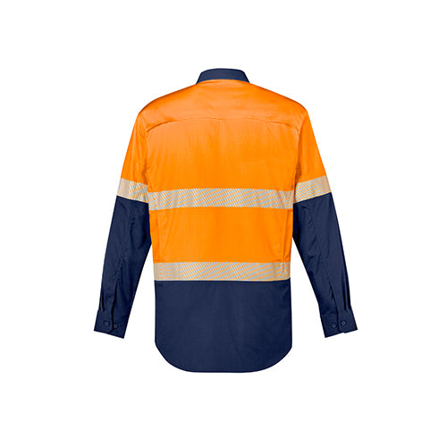 Mens Rugged Cooling Hi Vis Segmented Tape L/S Shirt | ZW229