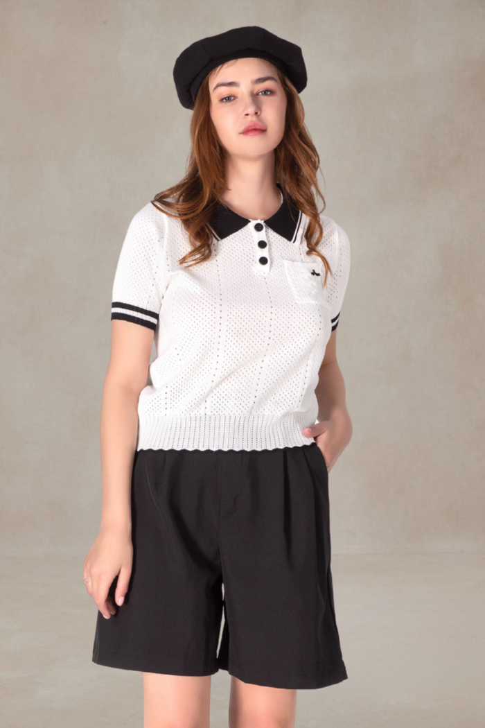 Merlin Polo Crochet Shirt