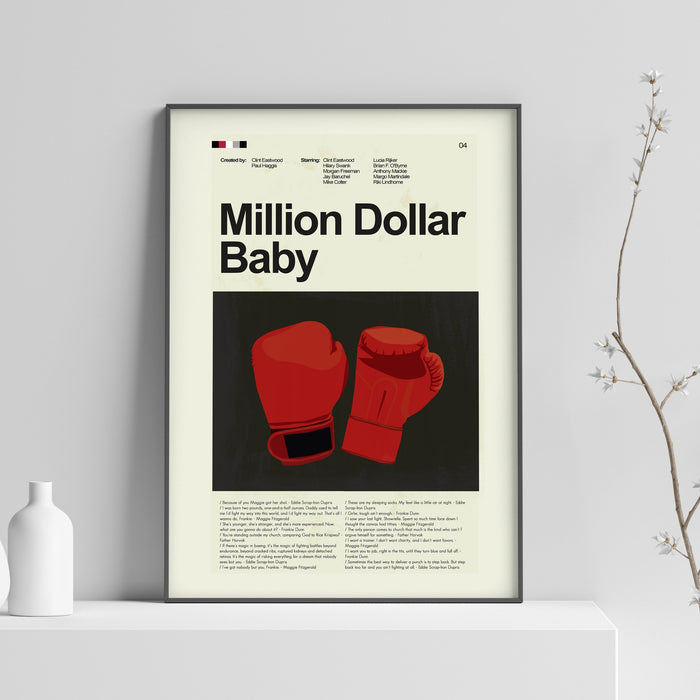 Million Dollar Baby Mid-Century Modern Print | 12"x18" or 18"x24" Print only