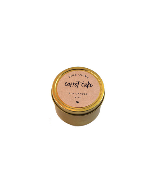 mini carrot cake candle