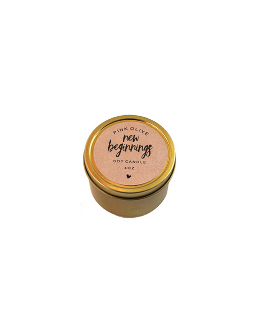 mini new beginnings candle