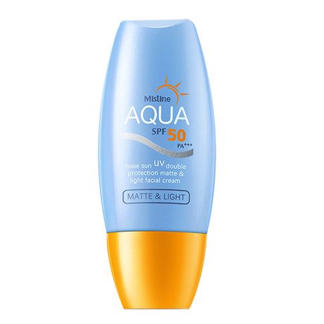 Mistine - Aqua Base Sunscreen Matte & Light Facial Cream (Orange Cap) SPF 50