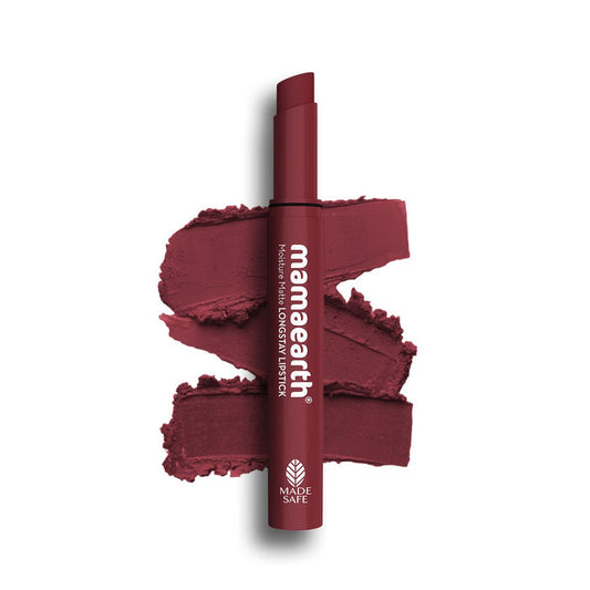 Moisture Matte LongStay Lipstick with Vitamin E & Avocado - 2g | Amber Rose