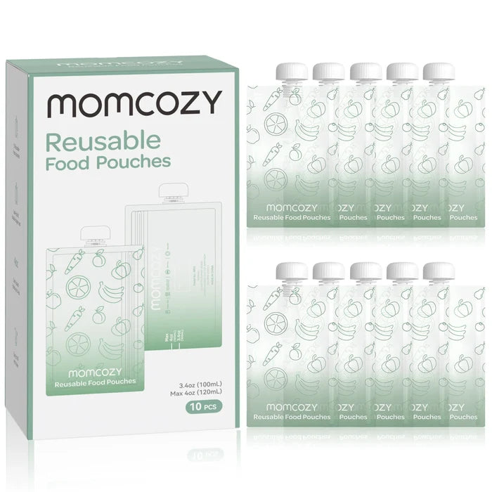Momcozy Reusable Baby Food Pouches, 10 packs