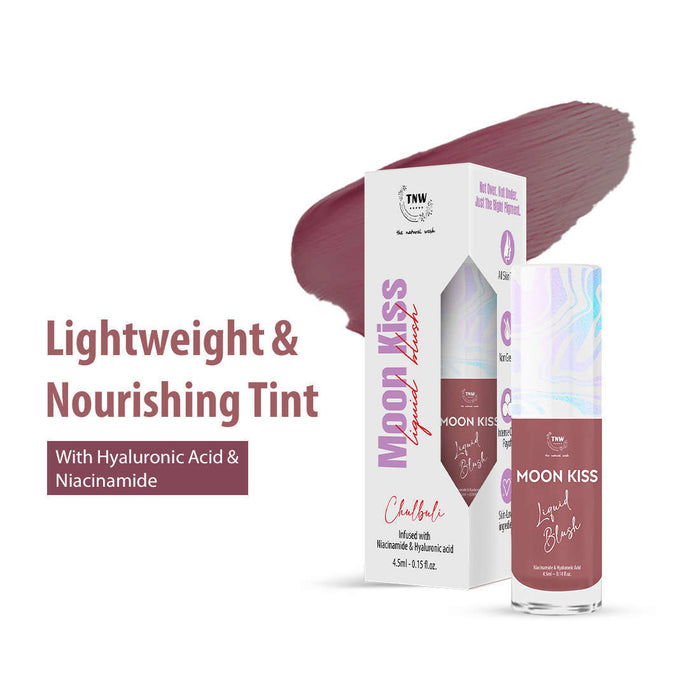 Moon Kiss Liquid Blush Chulbuli(03) | Dewy & Long-Lasting Cheek Tint