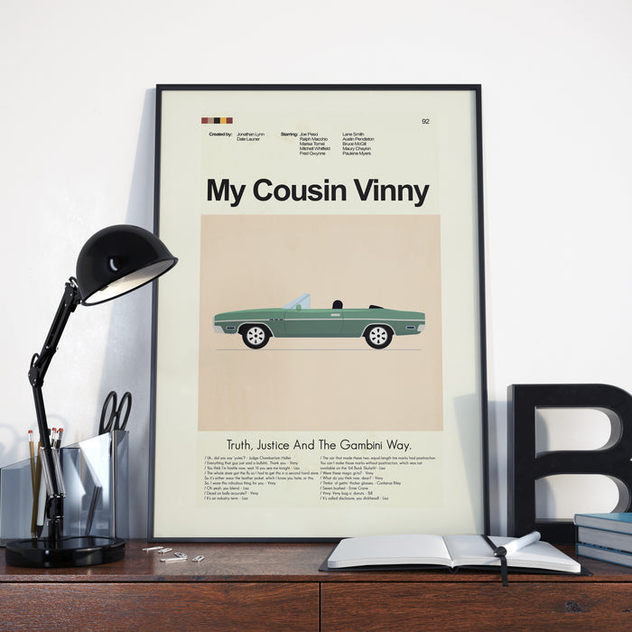 My Cousin Vinny Inspired Mid-Century Modern Print | 12"x18" or 18"x24" Print only