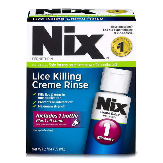 NIX Lice Killing Creme Rinse, 2 oz Bottle - 63736002403 - LL Medico