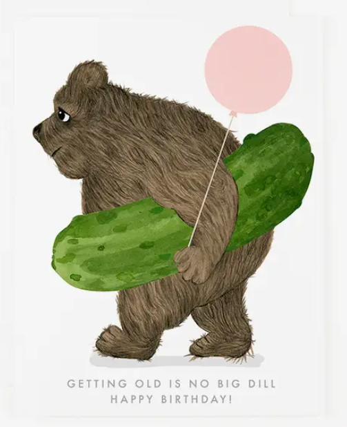 no big dill bear card