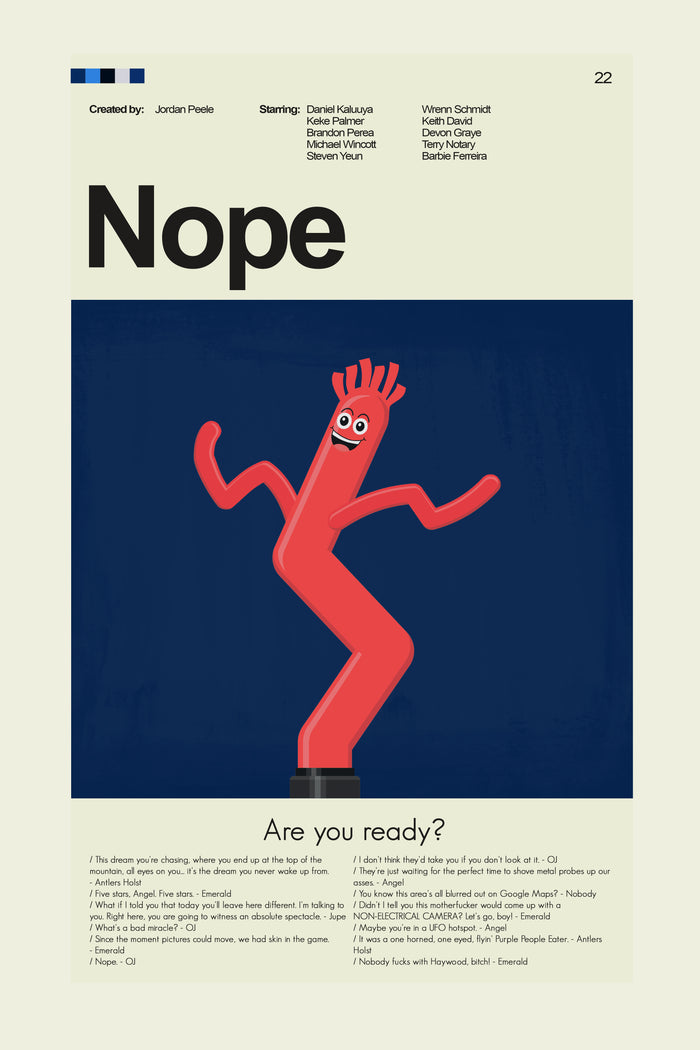 Nope - Wild Wacky Inflatable Tube | 12"x18" or 18"x24" Print only