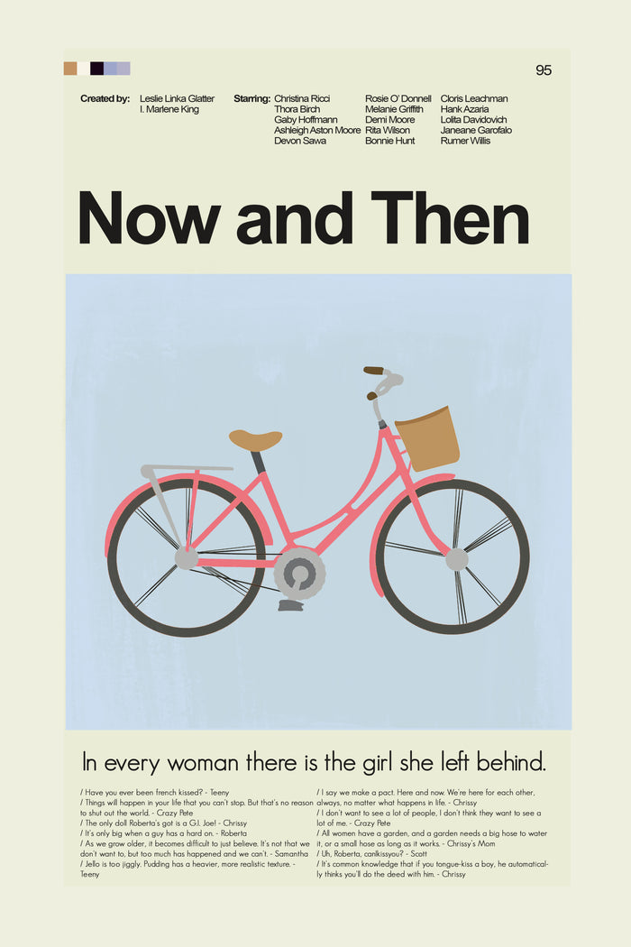 Now and Then Inspired Mid-Century Modern Print | 12"x18" or 18"x24" Print only