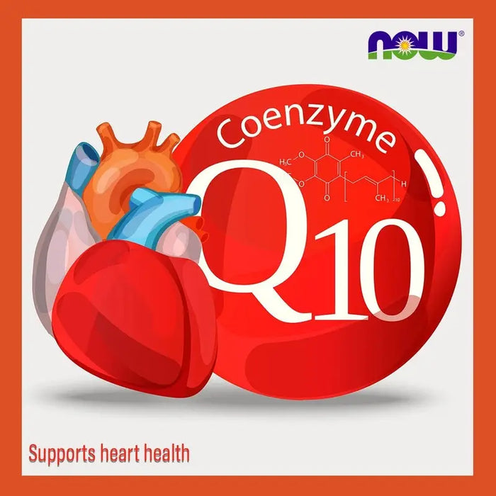 Now CoQ10 100mg Antioxidant Softgels For Heart Health & Energy, Pack of 50's Now