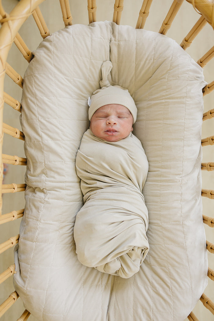 Oatmeal Bamboo Stretch Swaddle