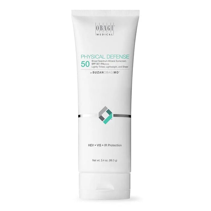 Obagi Medical Physical Defense SPF50 PA++++ Broad Spectrum Mineral Sunscreen Cream Tinted 96.3g Obagi