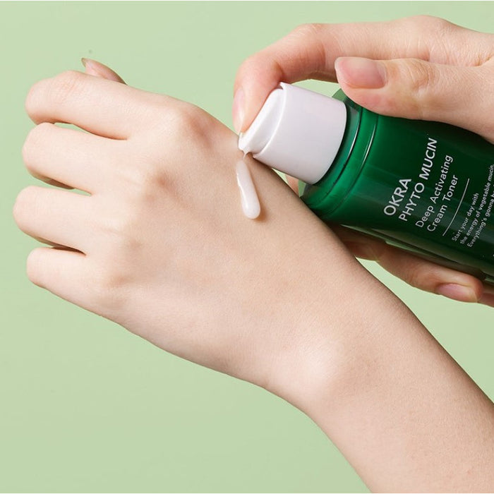 Okra Phyto Mucin Deep Activating Cream Toner - Korean-Skincare
