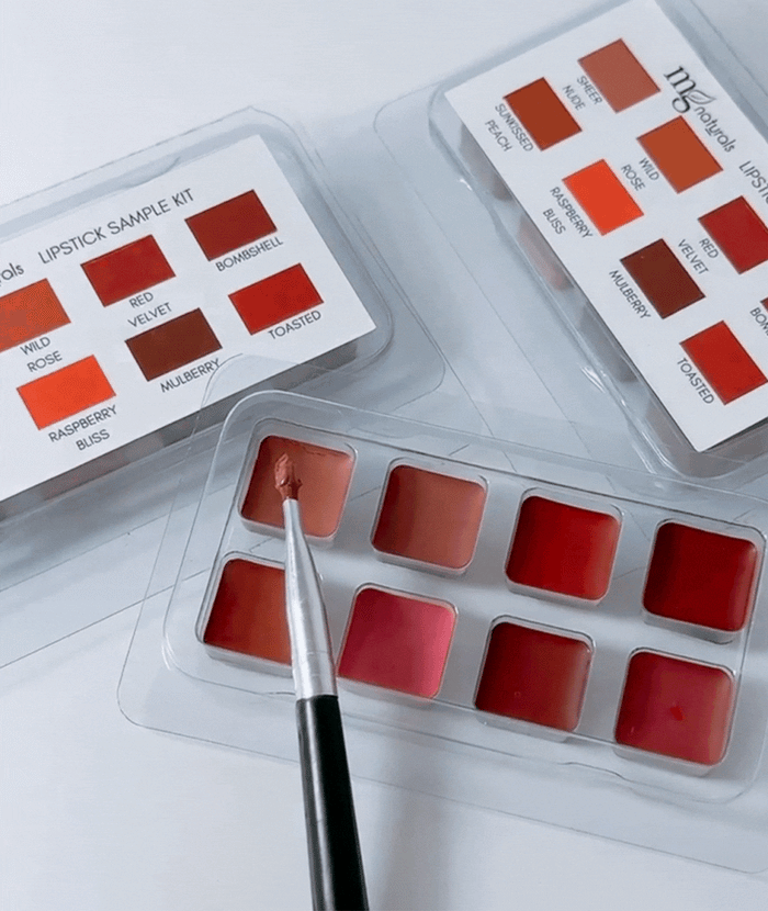 Organic Lipstick Taster Sample Kit| Titanium Dioxide + Mica Free Lipstick