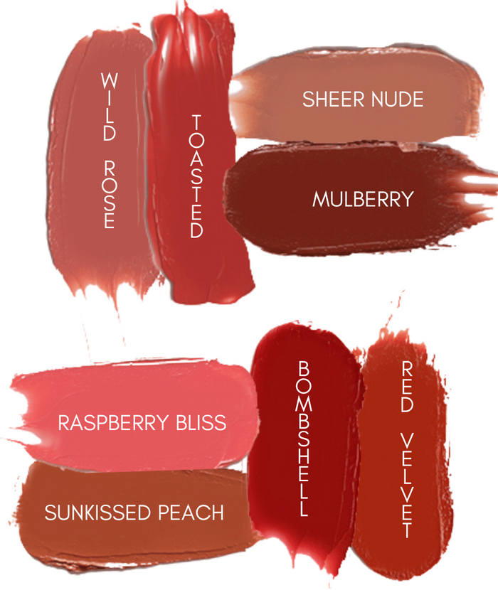 Organic Lipstick Taster Sample Kit| Titanium Dioxide + Mica Free Lipstick