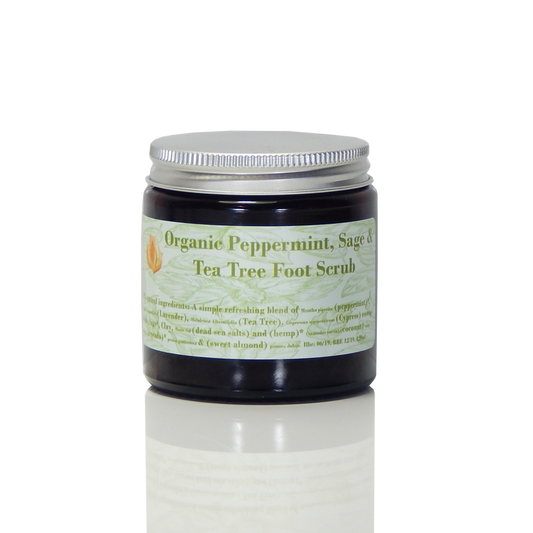ORGANIC PEPPERMINT, SAGE & HEMP FOOT SCRUB