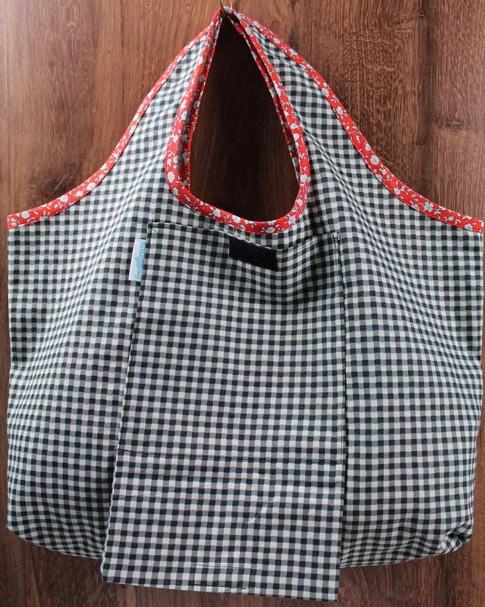 Picnic Gingham Folding Shopping Tote