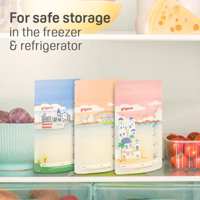 Pigeon Breast Milk Storage Bags 180ml - Pack of 25 (79321), Breast Milk Storage Containers