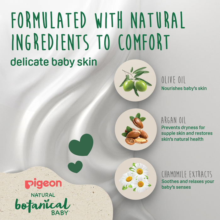 Pigeon Natural Botanical Baby Travel Set - 4 Pieces (4 x 45ml), Baby Health & Grooming Kits