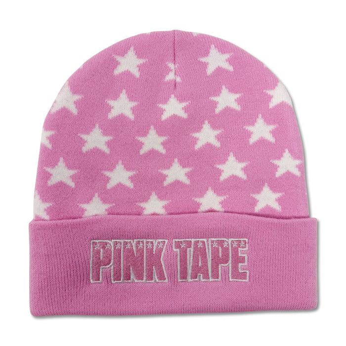 Pink Tape Beanie