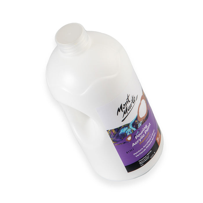 Pouring Acrylic Paint Premium 1L Bottle - Titanium White