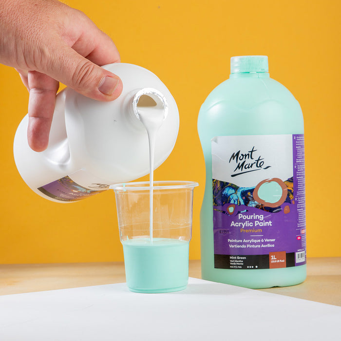Pouring Acrylic Paint Premium 1L Bottle - Titanium White