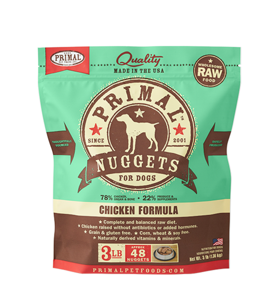 Primal Raw Frozen Canine Chicken Formula 3LB