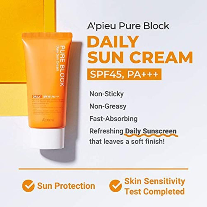 Pure Block Daily Sun Cream EX SPF50 PA+++ - Korean-Skincare